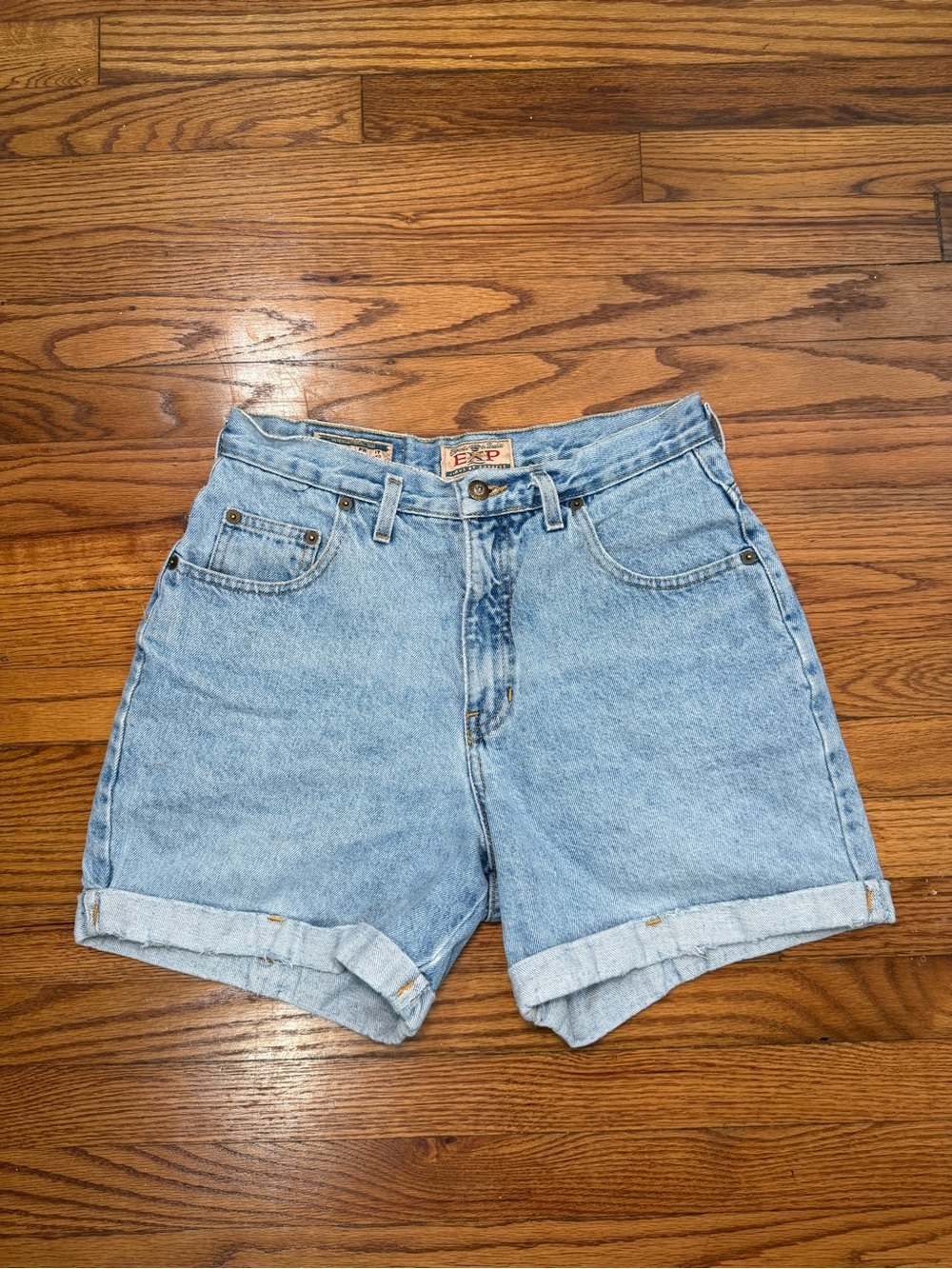 Vintage 90s EXP Jeans by Express cuffed denim shorts